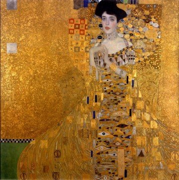 Gustav Klimt Retrato de mujer en oro Pinturas al óleo